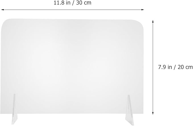 Generic 5Pcs Acrylic Writing Boards 20X30Cm Desktop Message Whiteboards for Office and Student Note Taking, Reusable Memo Boards for Meetings and Study