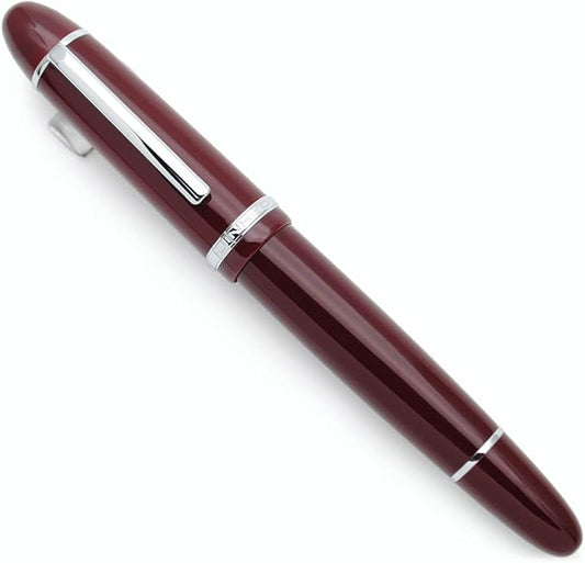 JINHAO X159 Fountain Pen (F Nib 0.5mm, Wine Red with Silvery Clip)