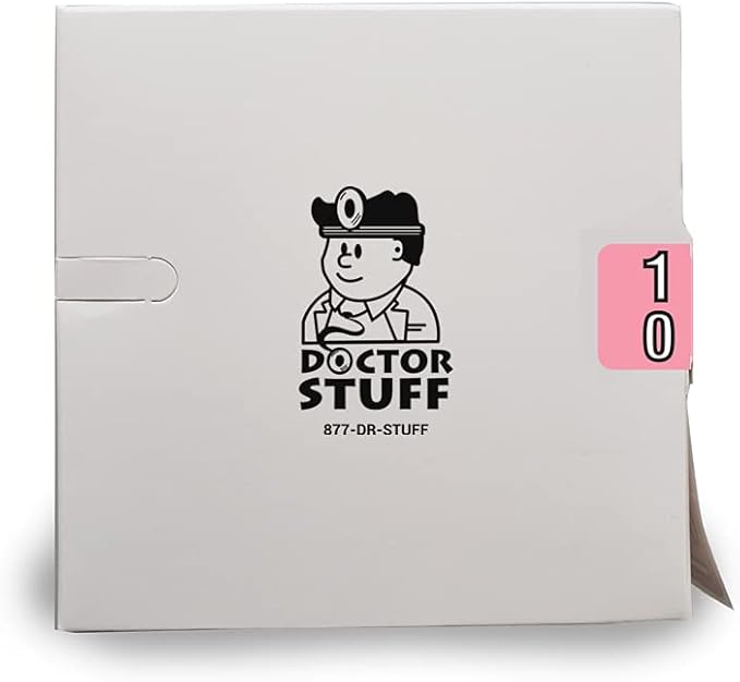 Doctor Stuff - File Folder Labels, Terminal Digit Filing, Consecutive Double Digit Numbers 10-19, Barkley FDDBM Match - BXDM Series Chart Stickers, Pink, 1" x 1-1/2", 500/Roll
