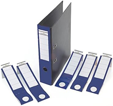Durable Ordofix Self-Adhesive Spine Labels for Lever Arch File - Blue, Pack of 10, 60mm / Narrow Folder