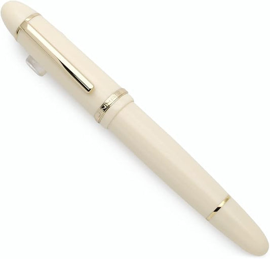 JINHAO X159 Fountain Pen (EF Nib 0.38mm, Ivory White with Gold Clip)