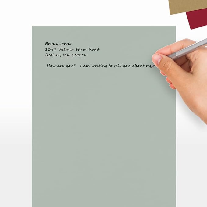 LUXPaper 8.5" x 11" Paper | Letter Size | Slate Gray | 70lb. Text | 50 Qty