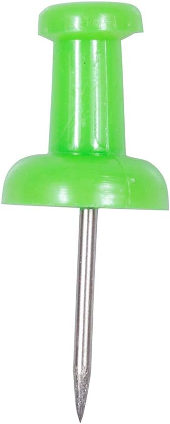 JAM PAPER Colorful Push Pins - Lime Green Pushpins - 100/Pack