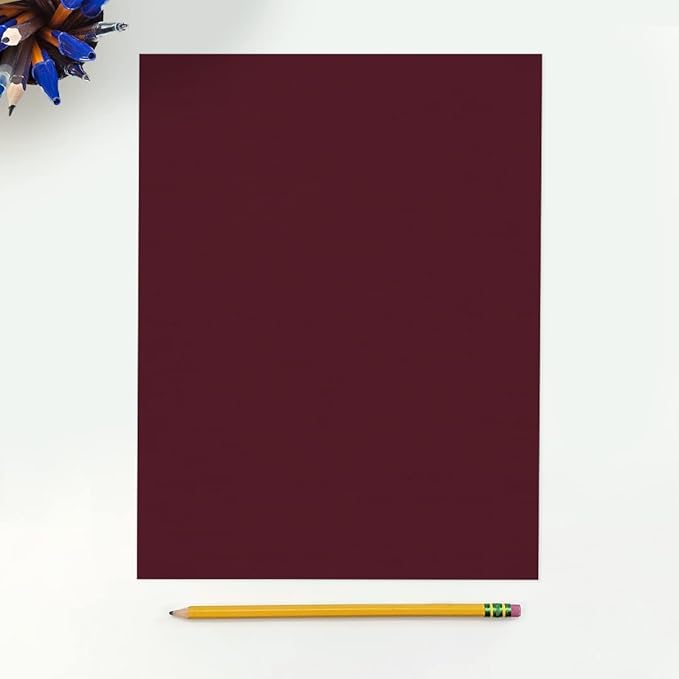 LUXPaper 8.5" x 11" Cardstock | Letter Size | Burgundy Linen | 100lb. Cover (183lb. Text) | 500 Qty