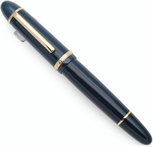 JINHAO X159 Fountain Pen (F Nib 0.5mm, Dark Blue with Gold Clip)