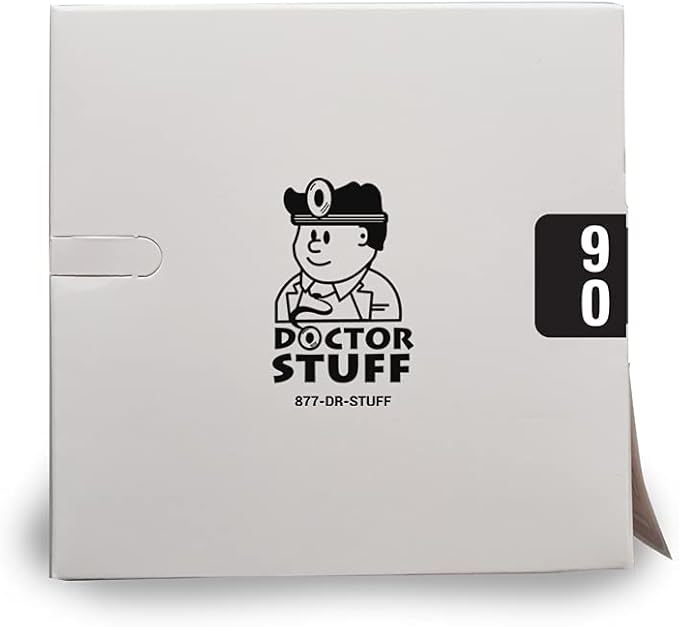 Doctor Stuff - File Folder Labels, Terminal Digit Filing, Consecutive Double Digit Numbers 90-99, Compatible with SMEAD DDS - SMDM Series Chart Stickers, Black, 1" x 1-1/2", 500/Roll