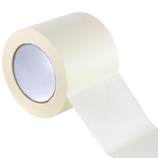 GTSE Wide Masking Tape, 1 Roll, 3 inches x 55 Yards (164 ft), Multi-Surface Adhesive Painting Tape, Perfect for Painting, Home, Office, School, Art, Crafts, Glass, Vinyl