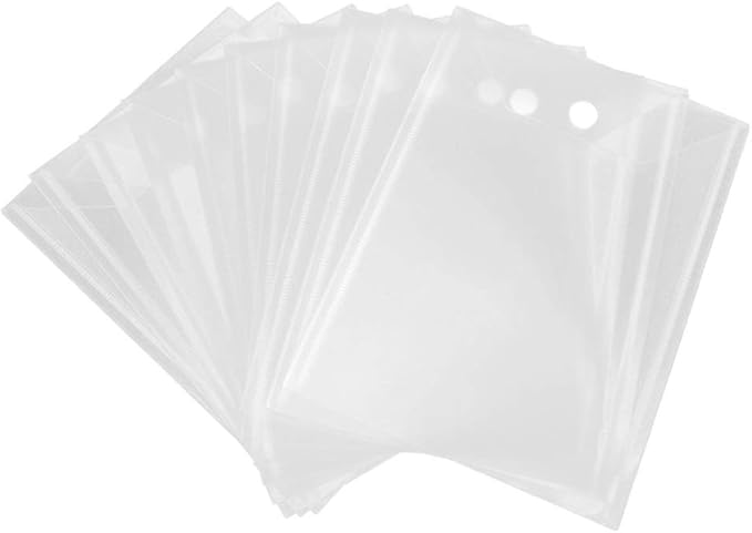 Large Stamp & Die Storage Pockets Resealable Clear Plastic Seal Bags Storage Case for Cutting Dies Stencil Album Stamp Crafts for DIY Scrapbooking Paper Card Craft Cutting Dies for Card Making