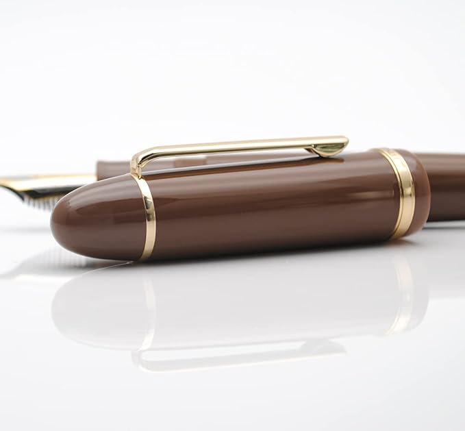 JINHAO X159 Fountain Pen (EF Nib 0.38mm, Coffee with Gold Clip)
