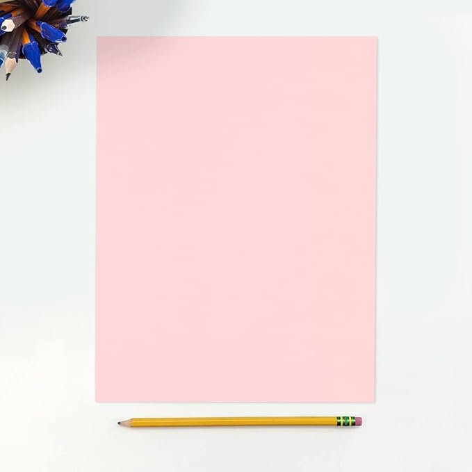 LUXPaper 8.5" x 11" Paper | Letter Size | Candy Pink | 80lb. Text | 50 Qty