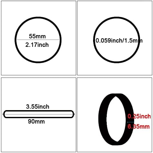 AMUU Rubber Bands Black Size #64 About 0.5 lb 110 Pcs Tactical Rubber Bands for Office Supplies Home Money Elastic Bands