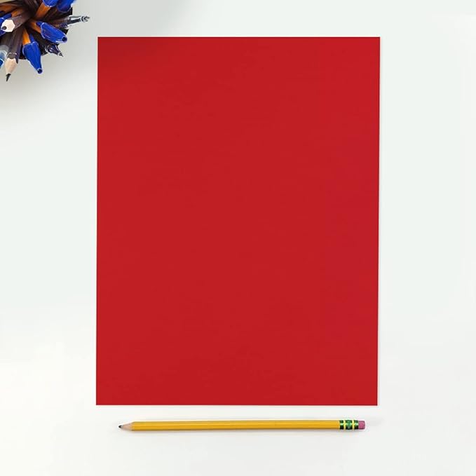LUXPaper 8.5" x 11" Paper | Letter Size | Ruby Red | 80lb. Text | 50 Qty