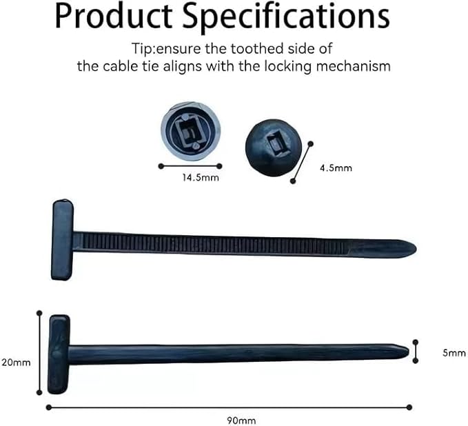 200 Pcs Nylon Universal Cable Tie Buckle with PP Storage Box - Multifunctional Zip Ties with Pin & Button, UV Resistant Fasteners for Car Repair, Bumper & Fender Clips (200PCS)