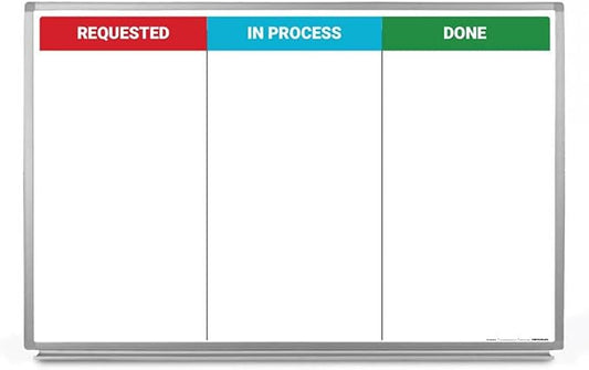 Kanban Whiteboard 36" x 24"