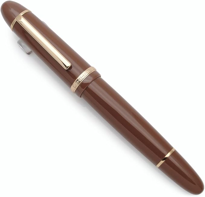 JINHAO X159 Fountain Pen (EF Nib 0.38mm, Coffee with Gold Clip)