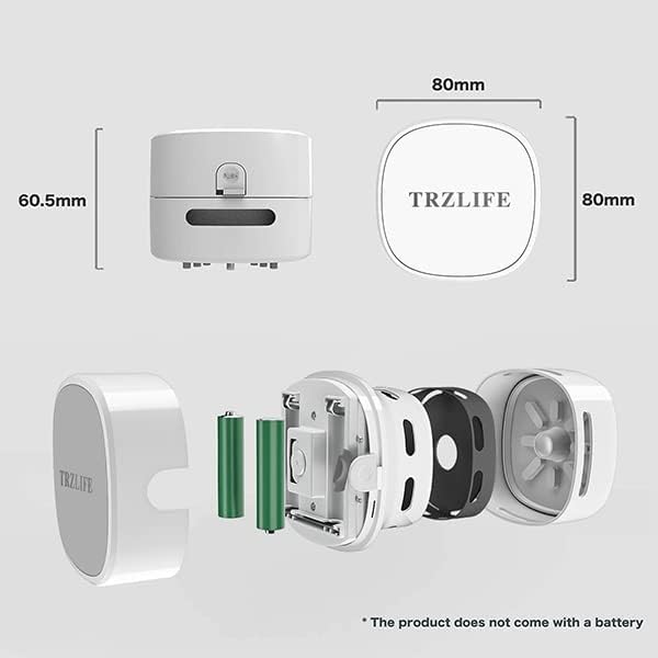 TRZLIFE Desk Vacuum Cleaner, Rechargeable and Durable Mini Desktop Vacuum with Bonus Accessories Desk Cleaner Sucks Tiny Items and Crumbs from Desktop Drawer Countertop Ideal as a Valentine's Day gift