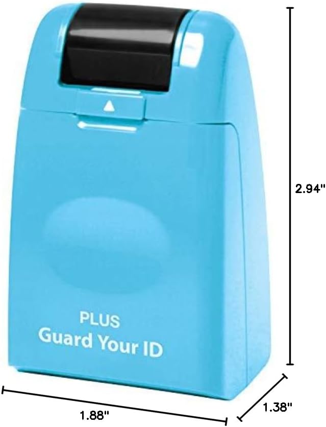 Guard Your ID Identity Protection Stamp Roller, Turquoise