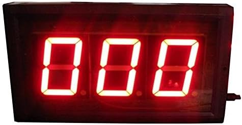 IR Remote Control Days Countdown Timer Max Count up to 999 Days Display 3-inch 3 Digital Led Countdown Counter Red Color