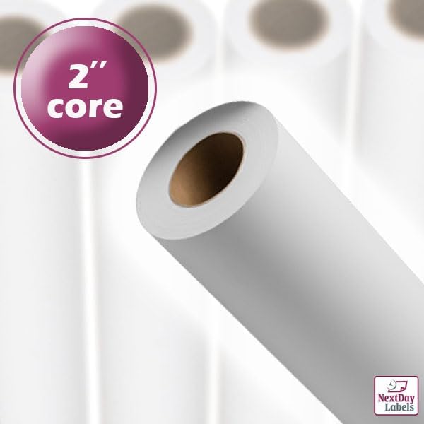 36'' x 300' Engineering/Wide Format/Plotter Paper - 20# Uncoated 96 Bright White (2’’ Core) CAD Paper Rolls For Architects, Blue Prints Engineers, Architects etc - Box of 2 Rolls