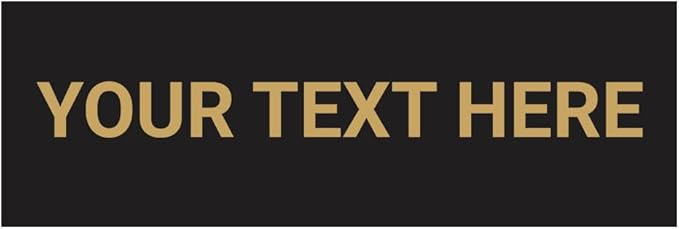 Basic Custom Personalizable Wall or Door Sign | Your Custom Message | Enter Your Text | Easy to Install Comes With Strong 2 Sided Foam Tape | Business and Property Signs | Made in the USA