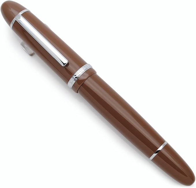 JINHAO X159 Fountain Pen (F Nib 0.5mm, Coffee with Silvery Clip)
