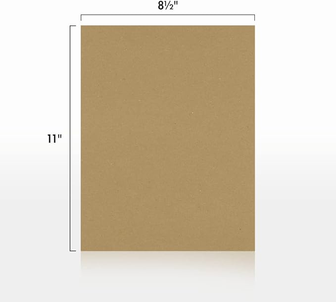 LUXPaper 8.5" x 11" Paper | Letter Size | Grocery Bag Brown | 70lb. Text | 50 Qty