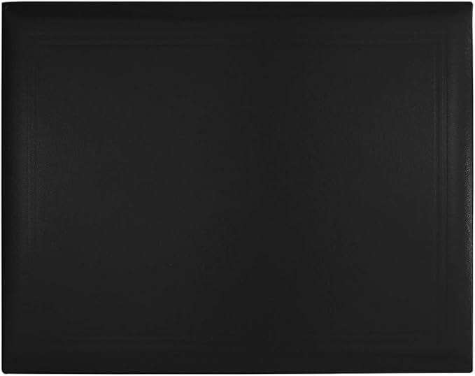 GraduationMall 8.5"x11" Smooth Padded Diploma Cover Certificate Holder Black,1-Pack