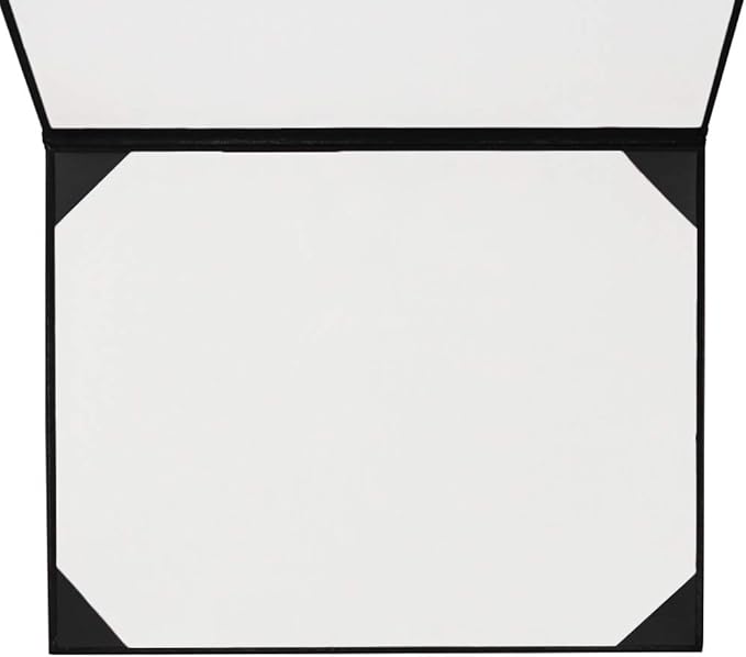 GraduationMall 8.5"x11" Smooth Padded Diploma Cover Certificate Holder Black,1-Pack