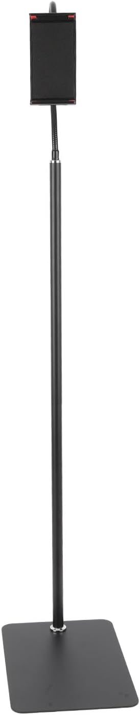 Shurzmotic Tablet Floor Stand, Phone Mount Bracket Holder, Flexible Move 360° Rotation High Stability Aluminum Alloy Base, Multi Purpose Stand for Live Broadcast Online Class Learning, Compat
