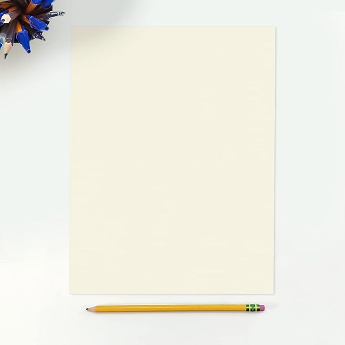 LUXPaper 8.5" x 11" Classic Crest Paper | Letter Size | Natural White | 70lb. Text | 500 Qty