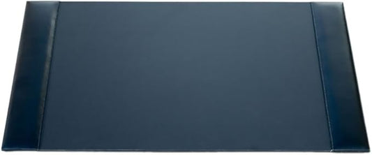 Dacasso Bonded Pad with Side Rails Luxury Leather Desk Blotter for Writing, 30 x 18, Black