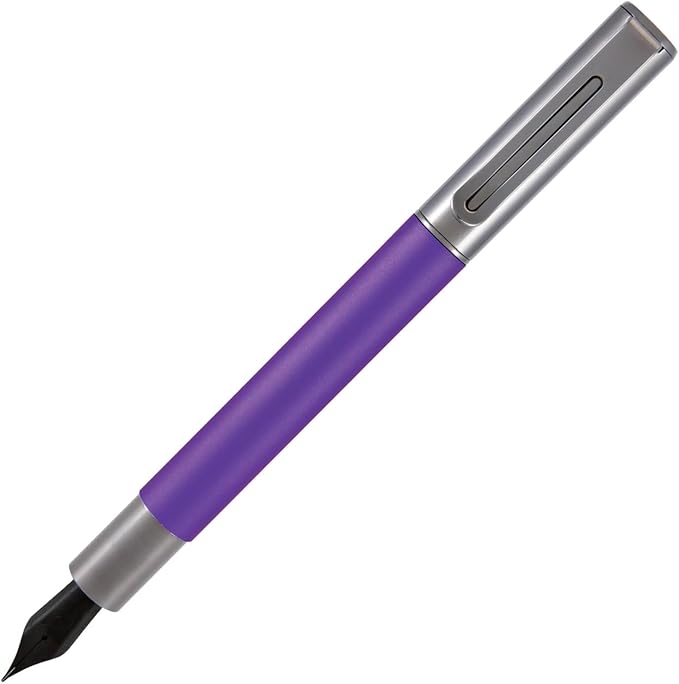 Monteverde USA Ritma Fountain Pen in Purple – Extra Fine Nib, Precision JoWo Stainless Steel, Refillable Ink Cartridge/Converter – Ideal for Professionals & Artists