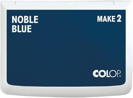 COLOP Make Series, Ink Stamp Pads, with Non-Toxic Premium Ink, Water-Based Acid-Free (Noble Blue, Make 2-2-3/4" x 4-1/4")