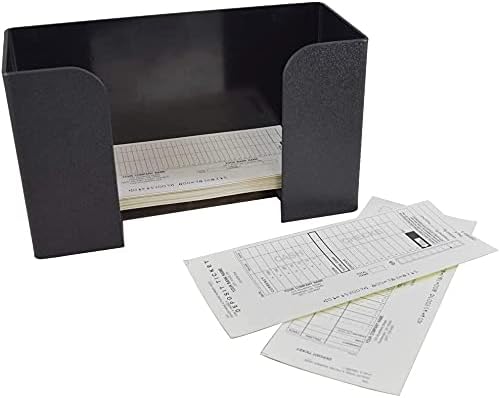 BankSupplies Deposit Ticket Holder | 10W x 4D x 6H | Black Textured, Molded Plastic | Check & Voucher Sorter | Desk Organizer for Deposit Slips, Receipts, Forms, Tickets