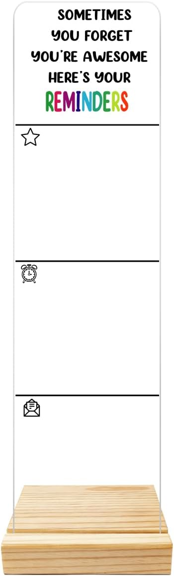 Monitor Memo Board Computer Monitor Memo Board Acrylic for Computer Monitors Laptop And Desktop No Screen Damage With Removable Design 12.6x 3.15 x 0.2 inches