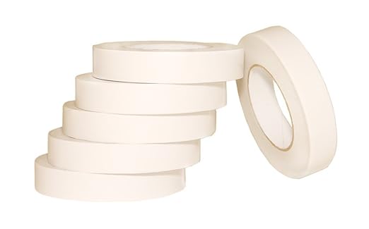 AJ Sign World (Pack of 6 1" Heavy Duty Banner Hem Double Sided Permanent Tape (1-Inch x 164-Feet/55 Yard)