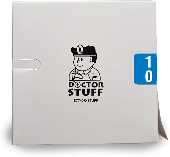 Doctor Stuff - File Folder Labels, Terminal Digit Filing, Consecutive Double Digit Numbers 10-19, Compatible with SMEAD DDS - SMDM Series Chart Stickers, Light Blue, 1" x 1-1/2", 500/Roll