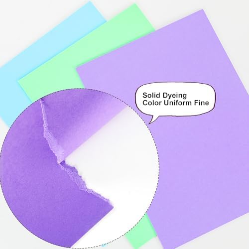 Colored Construction Paper, 40 Sheets 8.5 x 11 Inches, 180GSM/65LB Blue Card Stock Bulk for Kids Crafts, Classroom Supplies, School Projects, DIY Art and Scrapbooking