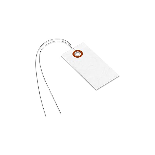 SmartSign White Shipping Tags, Size #1, Pack of 1000 | 2 3/4" x 1 3/8"