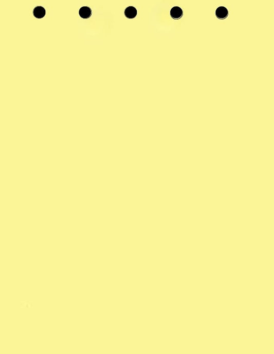 Limited Papers(TM) Writing and Copy Paper, Variation of Colors 8.5" x 11", 5 Hole Top-Punched, 20 Pound Text, 500 Sheets Per Ream. (500, Canary)