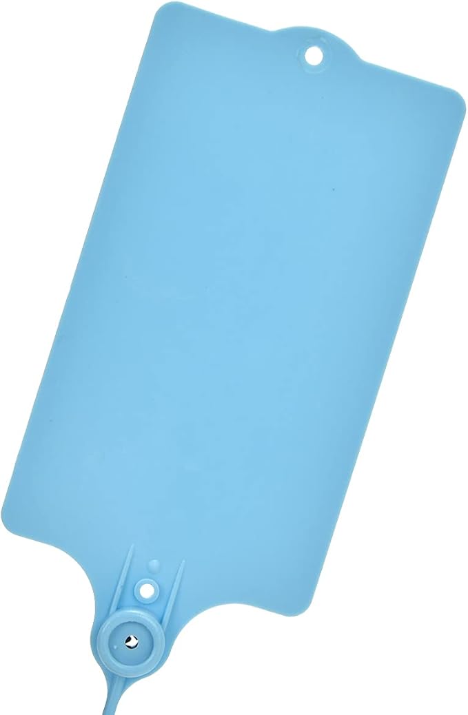 100 Plastic Shipping Tags - Waterproof, Writable, Hanging Tags with One Blue Marker Pen