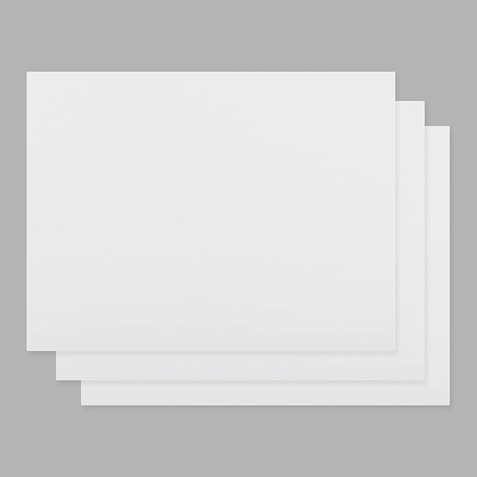 CMI Commercial Grade Cutting Board for Kitchens,Cutting Board Set,Thick White Plastic Chopping Board,24 x 18 x 1 Inch, White-Color 3 of Pack Set,NSF Approved