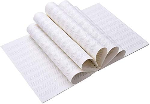 10 Pcs Music Notebook,Music Staff Notebook,50 Sheets/100 Pages Blank Sheet Music Notebook,Music Manuscript Paper,Manuscript Paper Notebook,Spiral NotebookMusic Writing Composition Notebook (10 Pcs Piano Keyboard Black)