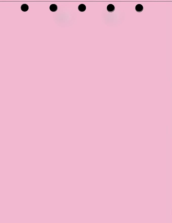 Limited Papers(TM) Writing and Copy Paper, Variation of Colors 8.5" x 11", 5 Hole Top-Punched, 20 Pound Text, 500 Sheets Per Ream. (5000, Pink)