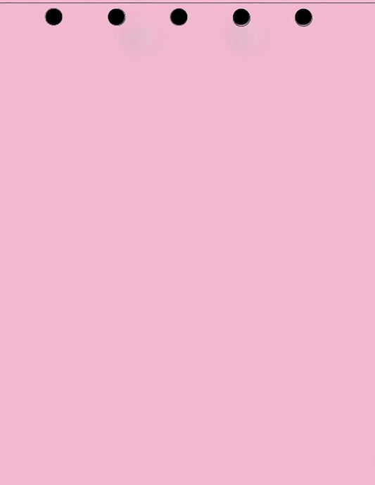 Limited Papers(TM) Writing and Copy Paper, Variation of Colors 8.5" x 11", 5 Hole Top-Punched, 20 Pound Text, 500 Sheets Per Ream. (500, Pink)