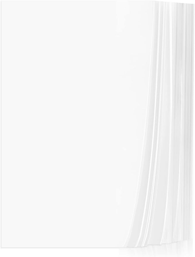 Vellum Paper, Cridoz 115GSM Transparent Vellum 8.5 x 11 Translucent Clear Printable Tracing Paper for Printing Invitation Cards