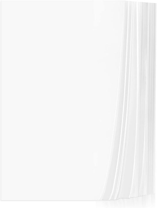 Vellum Paper, Cridoz 115GSM Transparent Vellum 8.5 x 11 Translucent Clear Printable Tracing Paper for Printing Invitation Cards