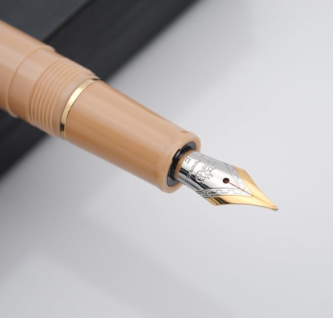 JINHAO 82 Fountain Pen (Milk Tea,Fine Nib 0.5mm)