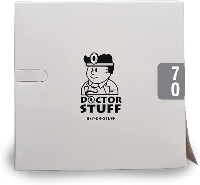 Doctor Stuff - File Folder Labels, Terminal Digit Filing, Consecutive Double Digit Numbers 70-79, Compatible with SMEAD DDS - SMDM Series Chart Stickers, Gray, 1" x 1-1/2", 500/Roll