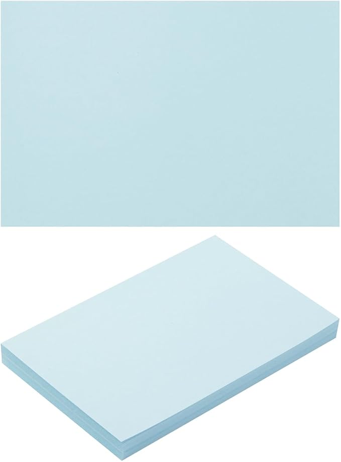 50 Sheets Blank Cardstock Paper 250 GSM Thick Heavy Cards Stock for DIY Art Projects, Card Making, Postcards, Greeting Cards, Birthday Party, Wedding Invitation (Light Blue, 4x6 inches)